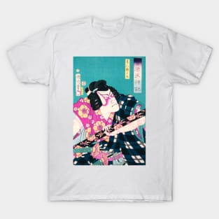 Portraits of an Actor by Toyohara Kunichika T-Shirt